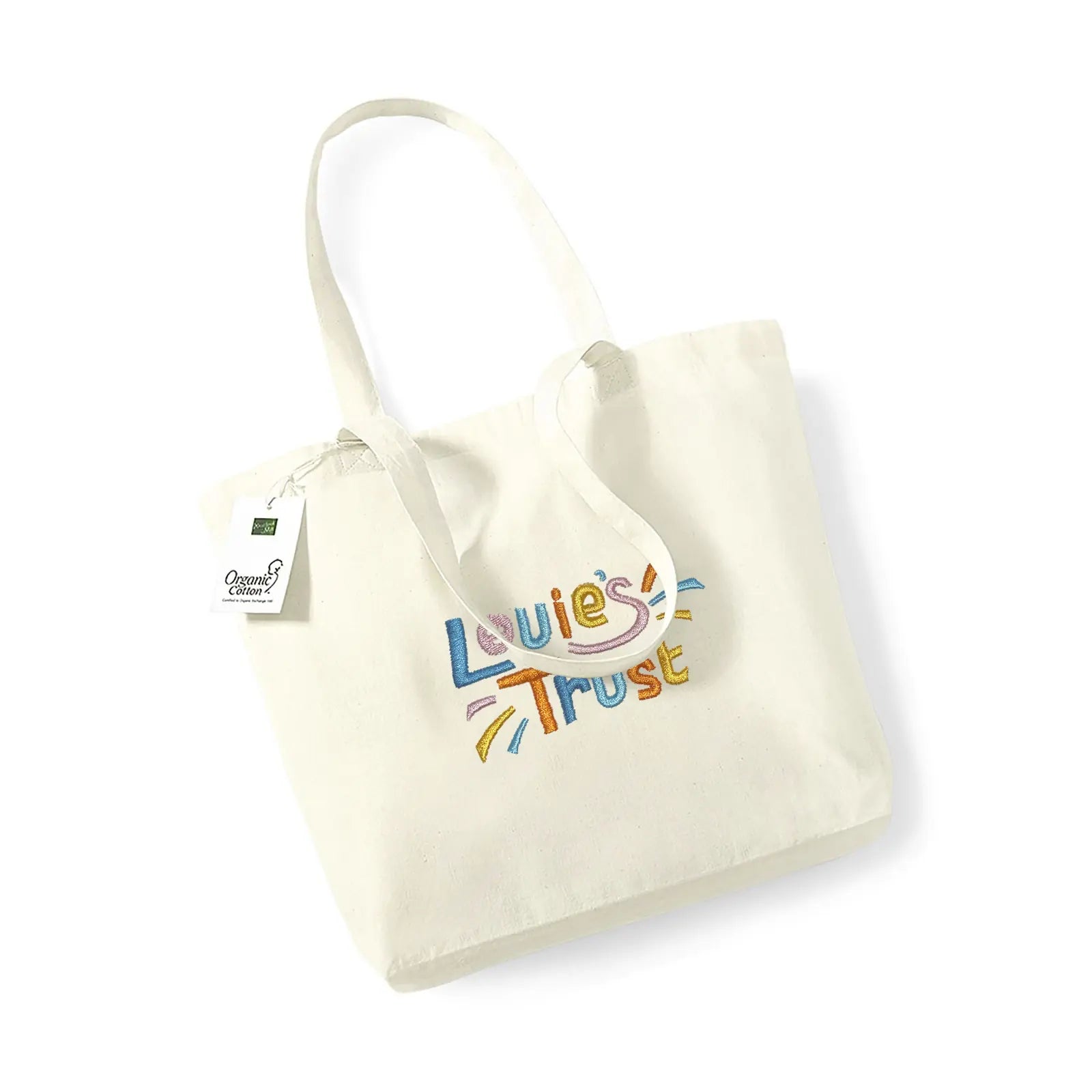 Embroidered Organic Cotton Shopper - Louie's Trust